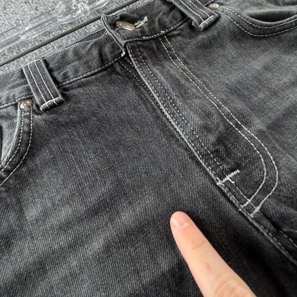 Nudie Jeans Men Denim Jeans Low Slim Jim Used Black Cotton J676 Adult ACTL 32X33 - Picture 11 of 16